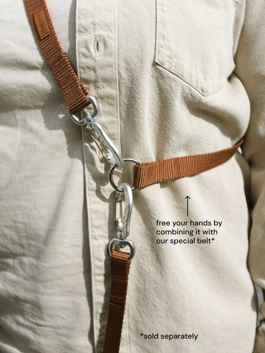 Leash for Belt – medium & large dogs
