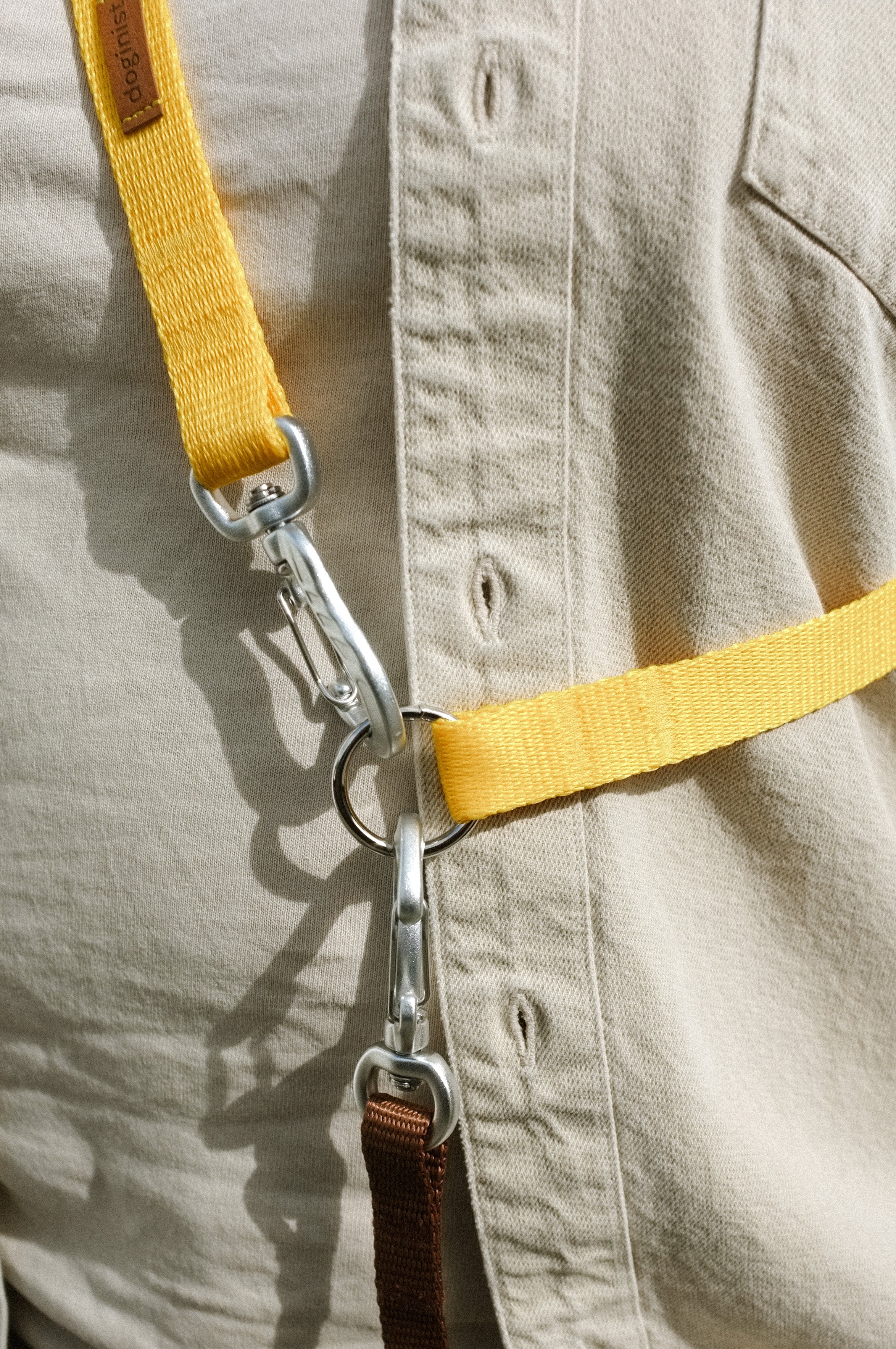Yellow Hands-Free Walking Belt